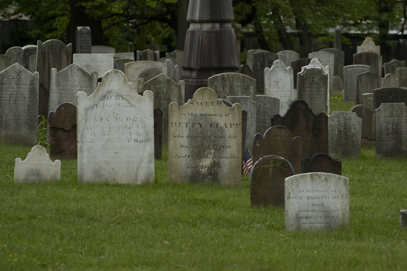 Old tombstones from the 19th century
